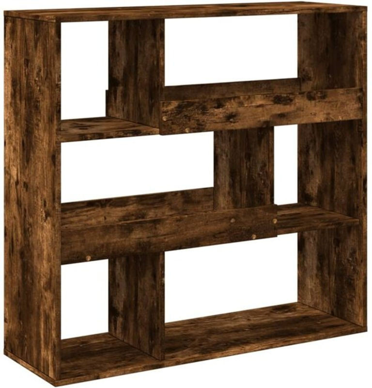 Vidaxl Raumteiler aus Holzwerkstoff in Räuchereiche, Braun, B/T/H: 100 x 33 x 94,5 cm - Bild 1