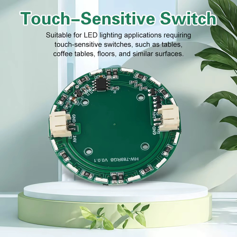 Smart River Touch Tisch Sensor Modul mit DC 24V LED Licht und RGB-Funktion in Blau und Grün - Bild 3