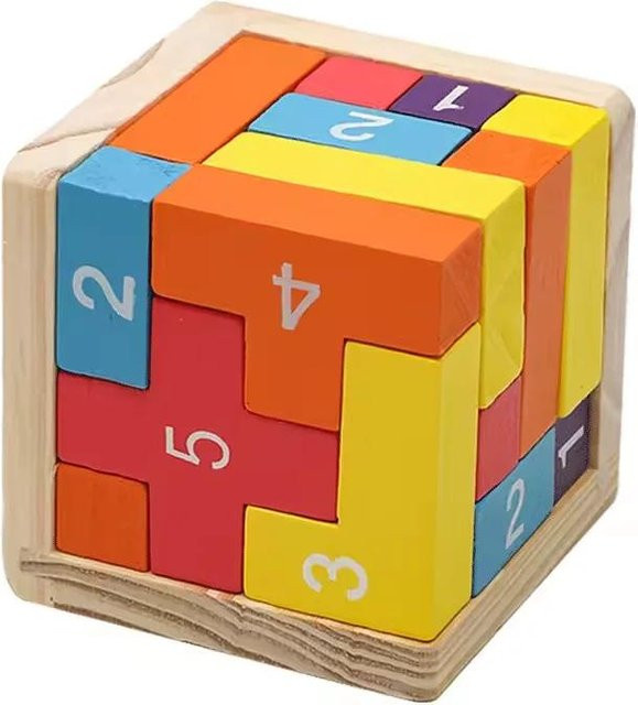 Luban 3D Würfel Puzzle Holzspielzeug, ab 6 Jahren - Bild 1