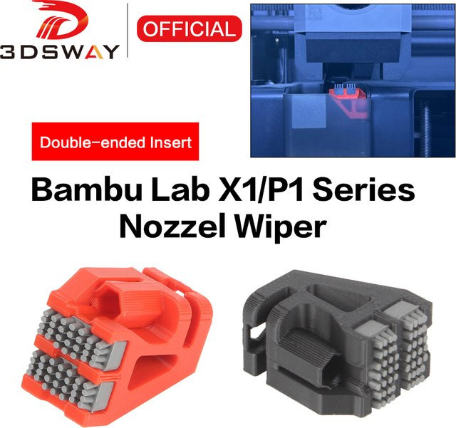 3DSWAY Reinigungsset für Bambu Lab P1S und X1 Serie mit Düsenpinsel für den 3D-Drucker Druckkopf - Bild 1