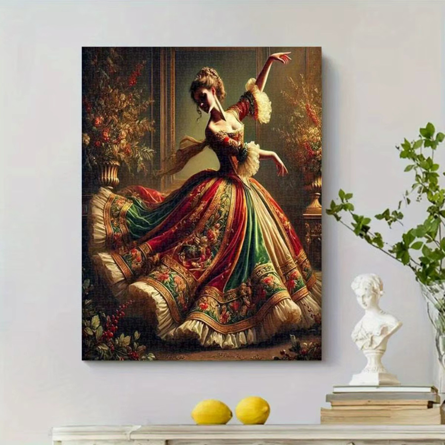 AZNM Ballerina im roten Kleid, Puzzle, 1.000 Teile - Bild 4