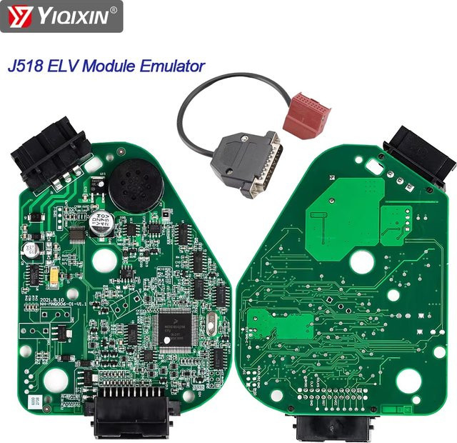 YIQIXIN J518 ELV Modul Emulator Reparatur Kit für Audi A6 C6 und Q7 mit VVDI Programmierkabel in Grün - Bild 1