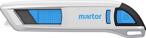 Martor Sicherheitsmesser SECUNORM 500 mit Trapezklinge, weiß, aus Aluminium und Kunststoff, einziehbare Klinge - Bild 1