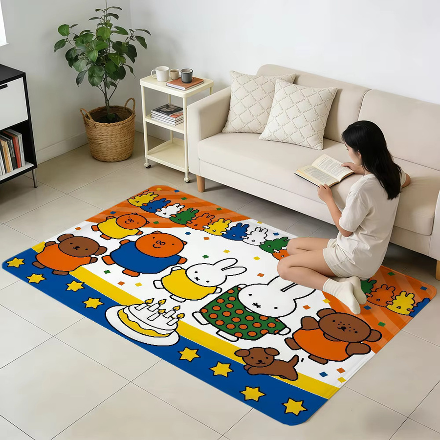Miffy Cartoon Kaninchen Bodenmatte Multicolour B: 60 cm, T: 40 cm - Bild 2