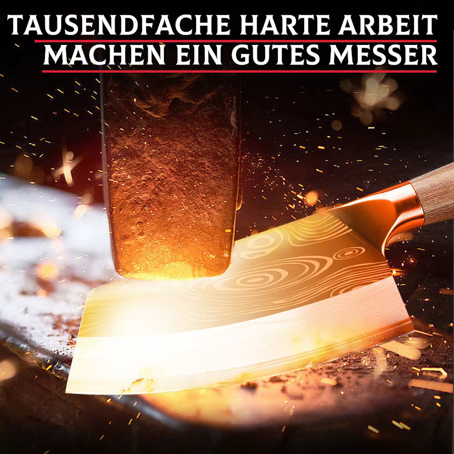 ZENG Damaskus Kochmesser aus Silber mit Holzgriff zum Filetieren von Fleisch, Fisch und Gemüse - Bild 3