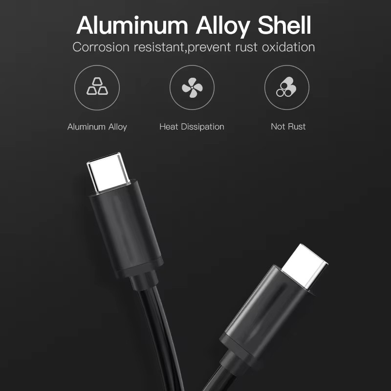 USB C zu PD Schnellladedatenkabel 60 W für iPhone 15, Farbe: Schwarz - Bild 4