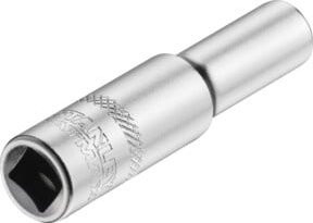 Stanley 6-Kant Schmale Stecknuss 6 mm mit 1/4 Zoll Antrieb in Silber - Bild 1