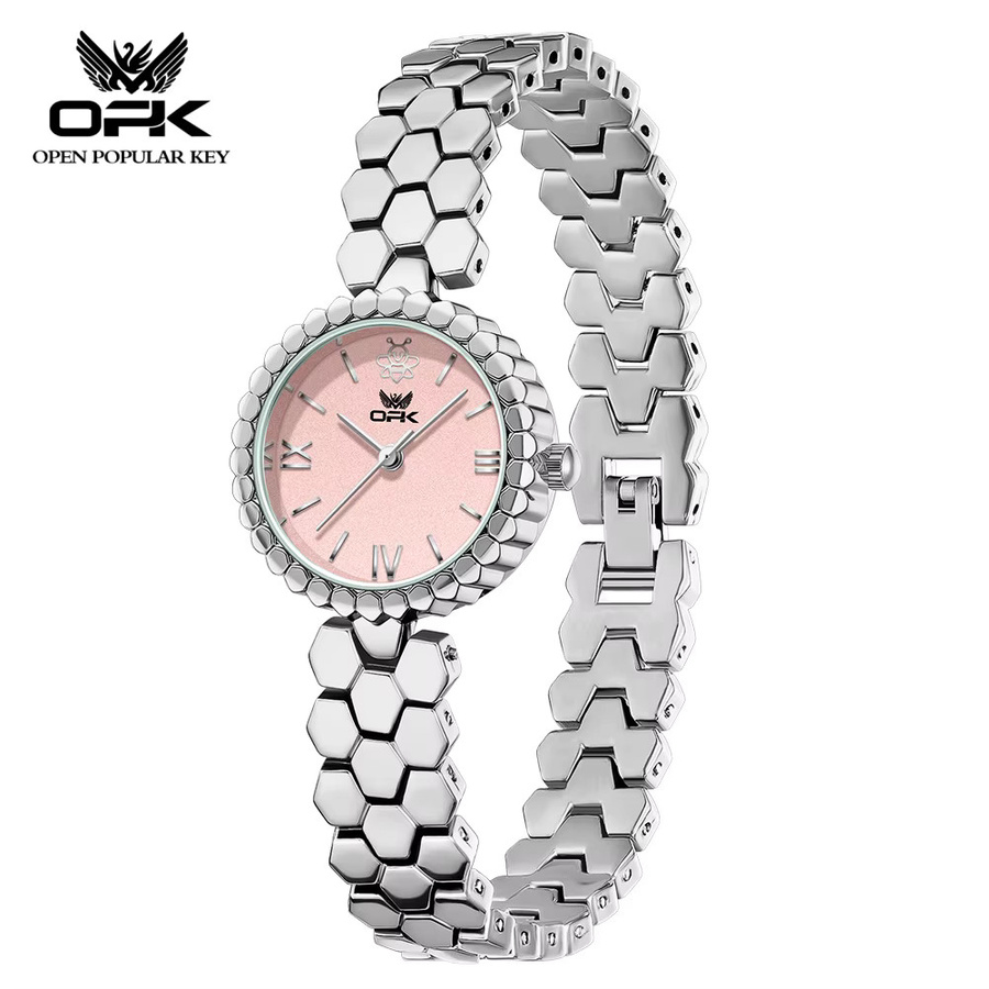 OPK Armbanduhr, Quarz, Gold, Edelstahl, Diamantbesetzt, Damen - Bild 2