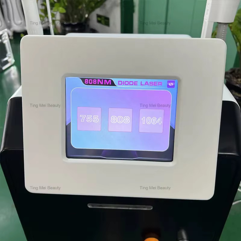 808 nm Diode Laser Haarentfernung und Tattooentfernungsmaschine, weiß - Bild 3