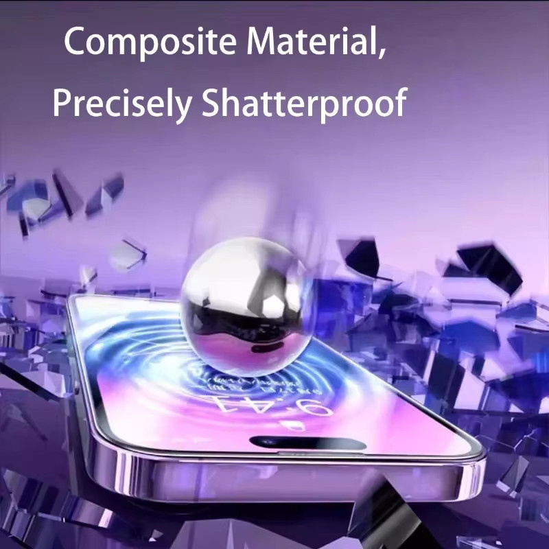 4er-Pack HD Clera Displayschutzfolie aus gehärtetem Glas für iPhone 17 16 15 Pro Max 16e 15 14 Plus 13 12 Mini XR XS Max, transparent - Bild 2