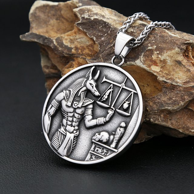 NORTHMAN Anhänger Halskette, Edelstahl, Silber, Vintage, Unisex - Bild 1