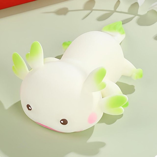 BC Pet Supplies Axolotl Knet-Stressabbau, Squishy Fidget, weiß - Bild 1
