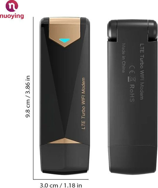 UF909 4G LTE USB WLAN Modem mit 150Mbps Hochgeschwindigkeits-Netzwerk als tragbarer Plug-and-Play Hotspot und Mini Wireless Auto-Dongle - Bild 1