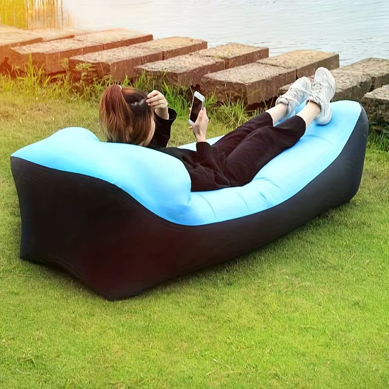 Aufblasbares Faulenzersofa von LIUSHADUOLA für Outdoor und Camping in Himmelblau - Bild 3