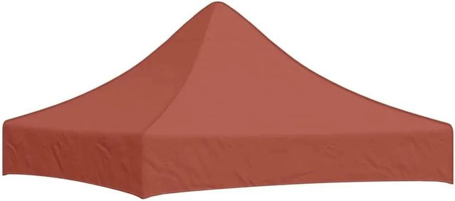 vidaXL Partyzelt-Dach für Faltpavillon in Terracotta-Rot, B/B: 200 x 200 cm, aus Polyester mit PVC-Beschichtung - Bild 1