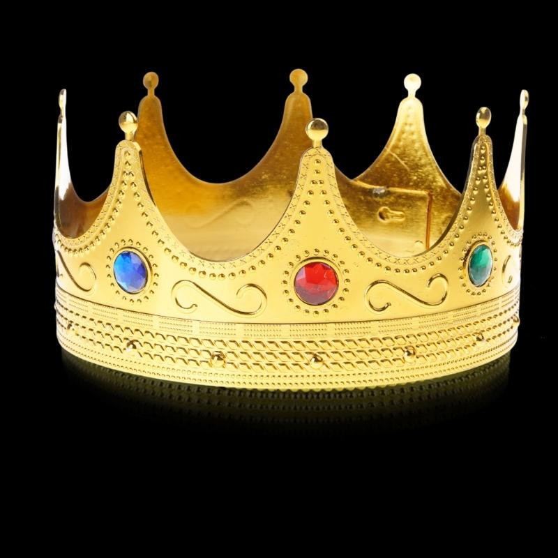 Deamos Goldene Königskrone, Prinzenkostüm-Accessoires, Zubehör - Bild 5
