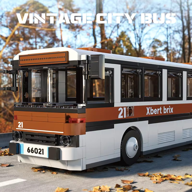 AMAZINGBLOKS Retro Stadt Bus, Bausteine, 552 Teile, ab 14 Jahre - Bild 3