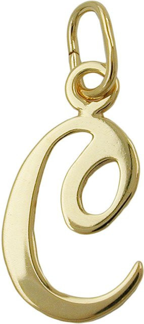 Paolo Renzo Buchstabenanhänger, 333 Gelbgold, 15x10mm, Unisex - Bild 1