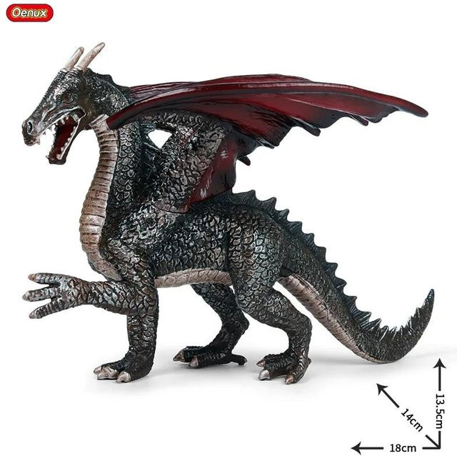 Oenux Jurassische Welt Mythischer Dinosaurier Drache Tiger Golem Löwe Schneemänner Rinder Actionfiguren ab 3-6 Jahre - Bild 1