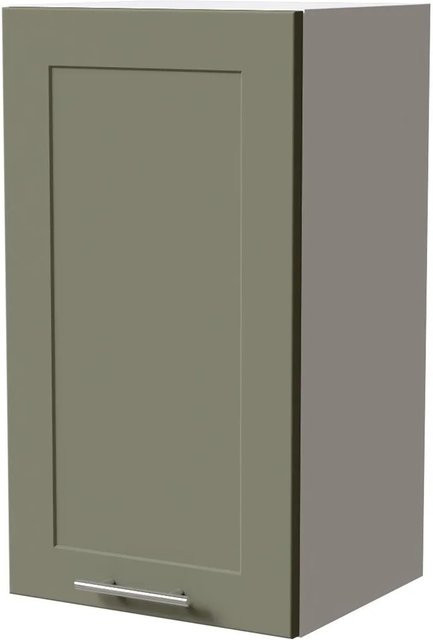 Feldmann-Wohnen Hängeschrank Oslo W2/40 in Weiß und Reed Green Matt mit Soft-Close-Türen, B/T/H: 40 x 32,5 x 72 cm - Bild 1