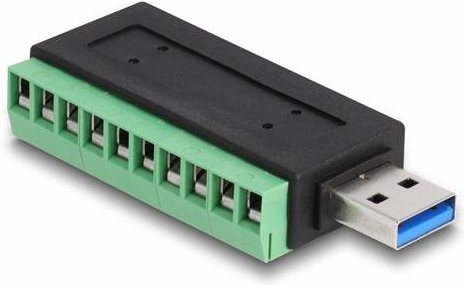 Delock USB 2.0 Adapter mit USB 3.2 Gen 1 Stecker A und Buchse, Schwarz, 66044 - Bild 1
