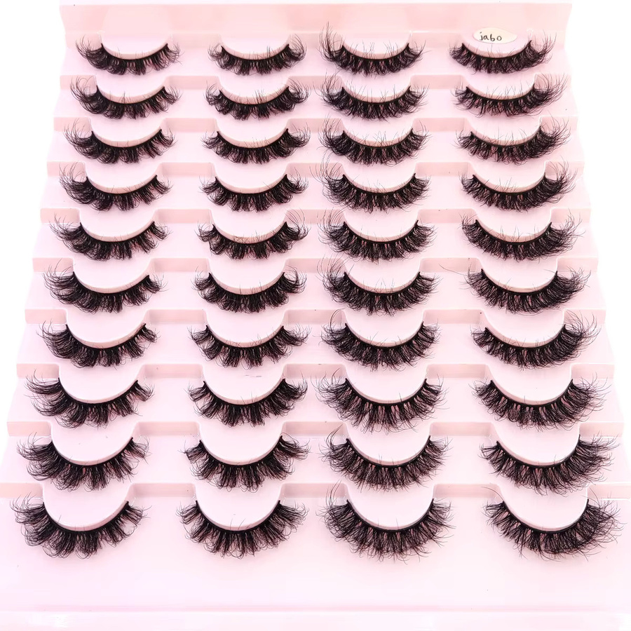 HBZGTLAD Künstliche Wimpern, Black, Unisex, 20 Paar - Bild 2