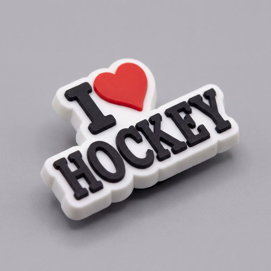 Happye&TiTi Schuhdekorationen PVC, TV-Charaktere, I Love Hockey, Eishockey-Schlittschuhe - Bild 2