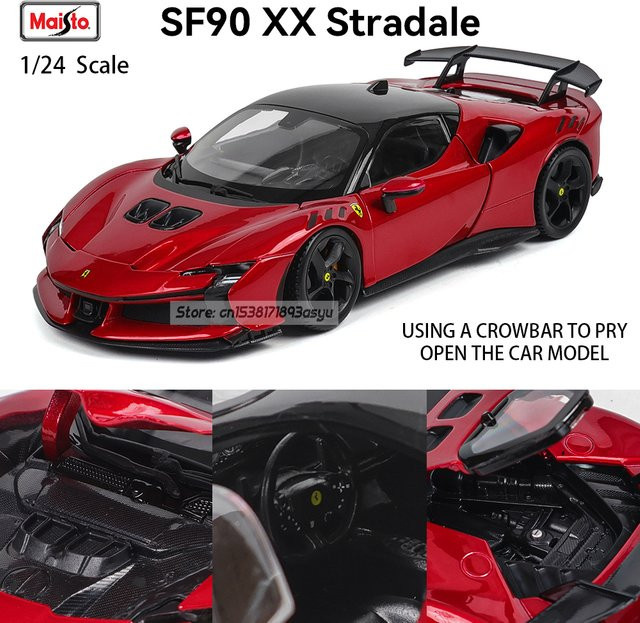 Bburago Ferrari SF90 XX STRADALE, Fahrzeugmodell, 1:24, Metall, ab 14 Jahren - Bild 1