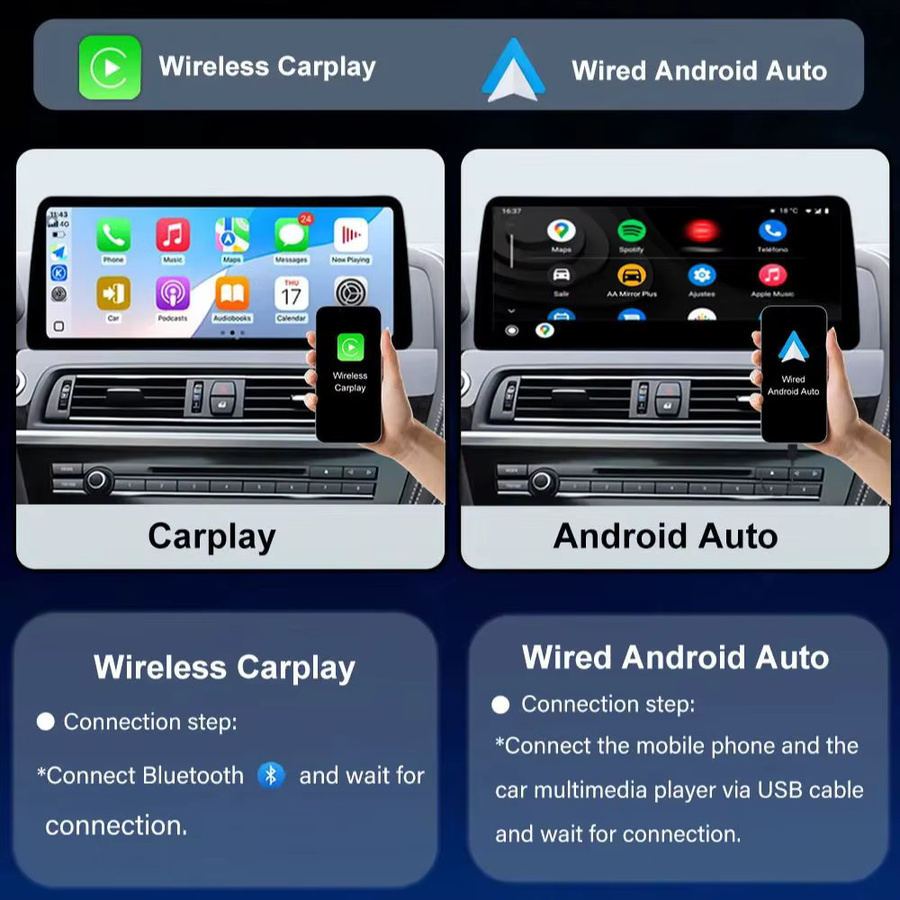 LIARO-NAVI Android 15 CarPlay Multimedia Player für BMW 3er und 4er Serie F30 F31 F32 F33 F34 F36 (2013 - 2019) mit NBT/EVO System, WiFi und GPS, Schwarz - Bild 2