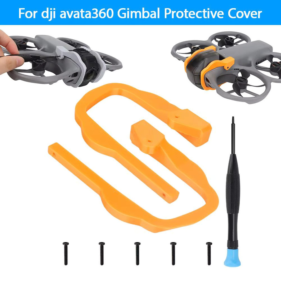 DJI Avata Anti-Kollisions-Gimbal-Stoßfänger und Linsenschutz in Orange - Bild 2