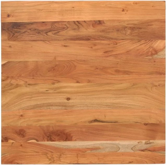 vidaXL Tischplatte aus Akazien-Massivholz in Braun, quadratisch, B/T/H: 70 x 70 x 2,5 cm - Bild 1