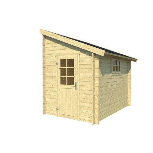 Lasita Gartenhaus Jura 2 aus Fichtenholz mit Satteldach in Beige, B/H/T: 214,6 x 267,9 x 295 cm - Bild 3