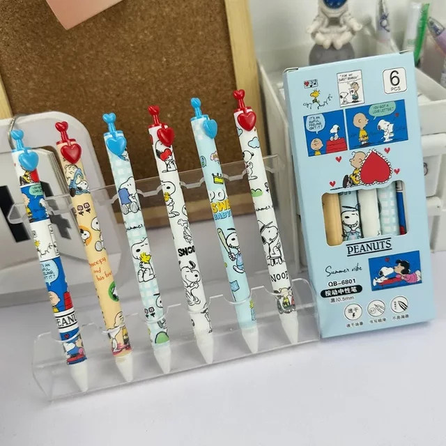 Bandai Snoopy Woodstock Charlie Brown Animations-Merchandise Gelstift in Multicolour für Schüler - Bild 1