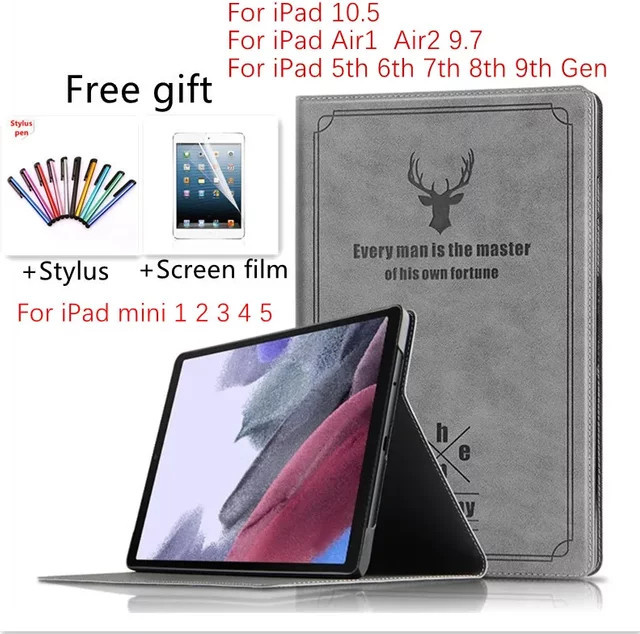 Schutzhülle für Apple iPad in Grau, passend für iPad 10,2 Zoll (7., 8., 9. Generation) sowie iPad Air und Mini Modelle - Bild 1
