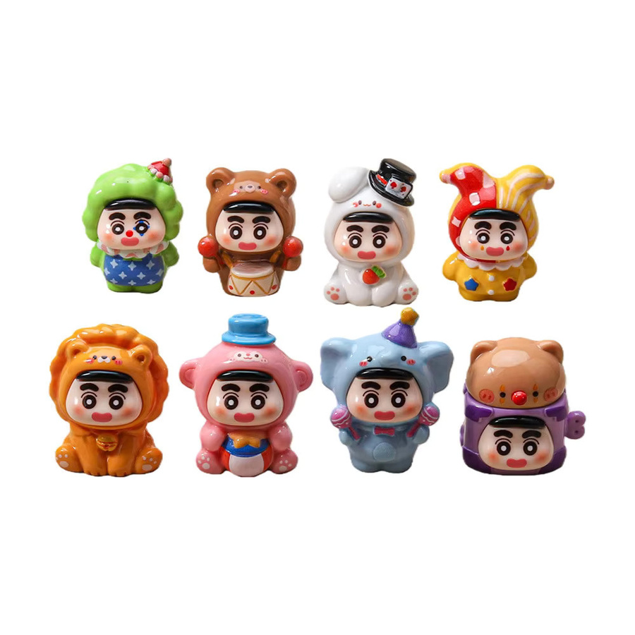 Bandai Crayon Shin-chan Zirkus Mini-Figuren, 8-teiliges Set - Bild 3