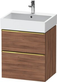 Duravit Waschtischunterschrank D-Neo Wandhängend mit 1 Schublade, Weiß Hochglanz, B/T/H: 58,4 x 44,2 x 62,5 cm - Bild 1