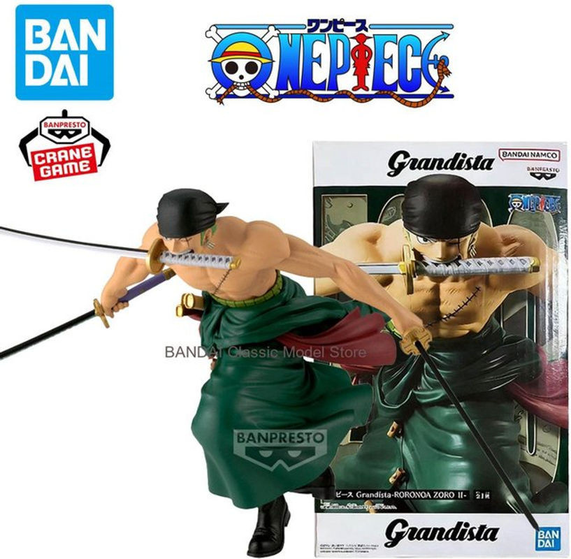 Bandai Banpresto One Piece Grandista Roronoa Zoro II Anime Sammlerfigur aus Kunststoff, mehrfarbig - Bild 1