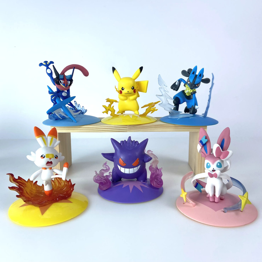 Bandai Pokémon Fee Eevee Gengar Greninja Lucario Figurenmodell, Einzelfigur - Bild 2