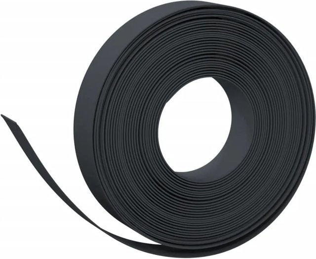 vidaXL Rasenkante aus Polyethylen in Schwarz, Länge: 10 m, Höhe: 10 cm - Bild 1