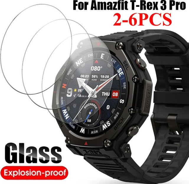 Amazfit Screen Protector Glas, Transparent, Amazfit T-Rex 3 Pro - Bild 1