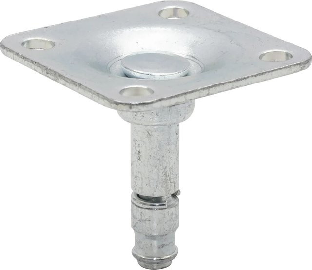 Wagner Anschraubplatte aus verzinktem Stahl in Silber, 2 Stück, B/T: 38 x 38 mm - Bild 1