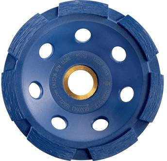 PFERD Diamant-Teller DCW 1R zum Egalisieren von Beton und Estrich, Durchmesser: 100 mm, Breite: 100 mm, Höhe: 6 mm, Bohrung: 22,23 mm, Farbe: Blau - Bild 1