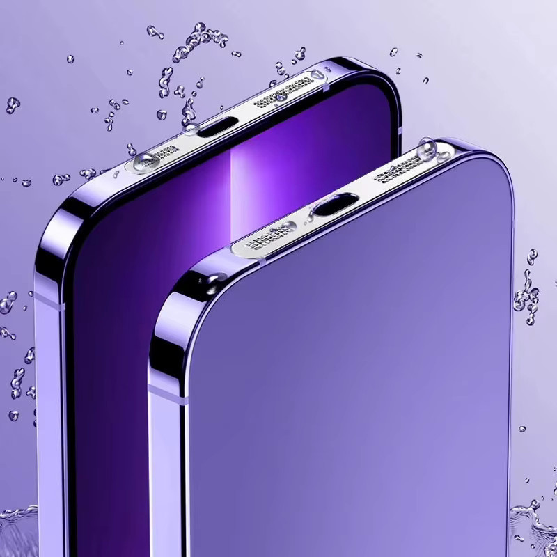 Staubdichter Metall-Netzaufkleber für iPhone 12 13 14 Pro Max und Plus als Lautsprecher-Staubschutz in Schwarz oder Silber - Bild 5