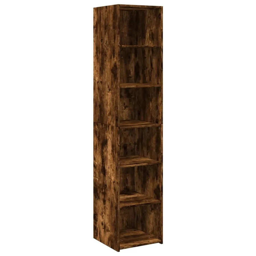 vidaXL Highboard Räuchereiche modern in Braun, B/T/H: 40 x 41 x 185 cm - Bild 2