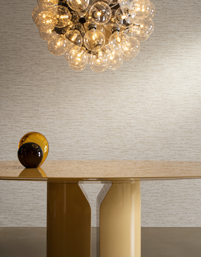 Arte International Tapete Ritorto in Beige, vorgestrichen und aus Vinyl - Bild 1