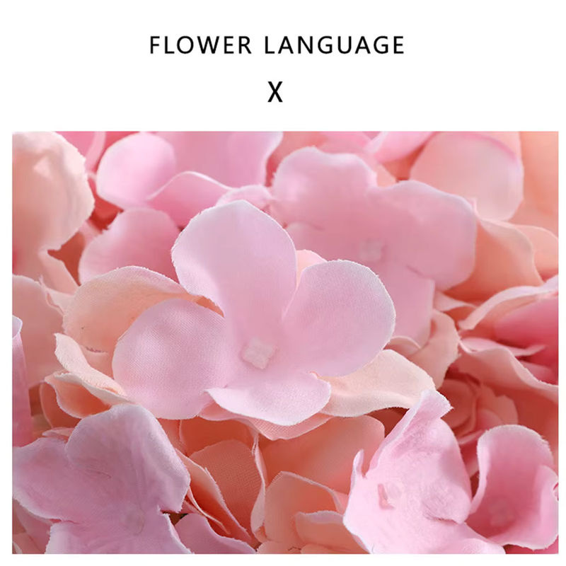Uflower Künstliche Hortensie in Bunt und Pink mit Blättern, Höhe: 58 cm, Ideale Tischdekoration für Hochzeit, Party und Wohnzimmer - Bild 3