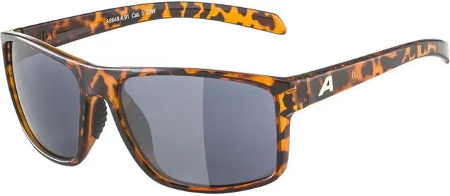 Alpina Nacan I Sonnenbrille, Unisex, Vollrand, rechteckig, Kunststoff, braun - Bild 1