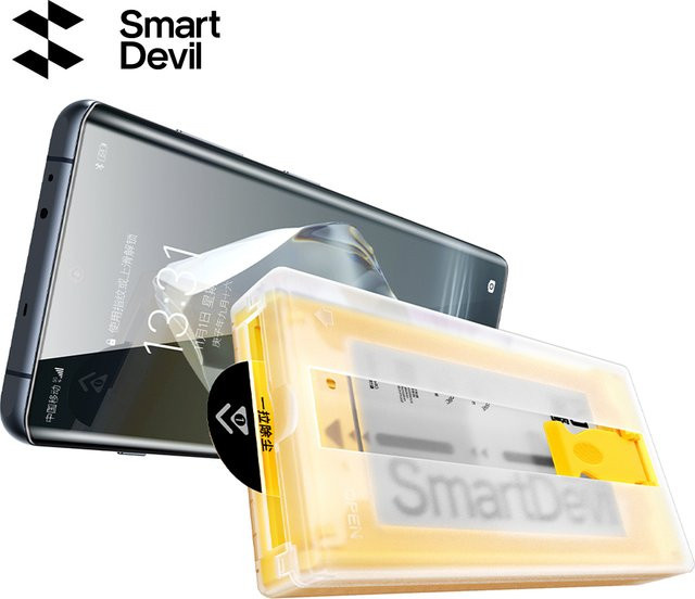 SmartDevil Displayschutzfolie für OnePlus Ace 5, Ace 3, OnePlus 13 und OnePlus 12, mikrokristalline weiche Folie mit gebogener Vollbildabdeckung, transparent - Bild 1