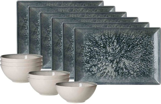 Ritzenhoff & Breker Brunch-Set Grana Kaffeeservice aus Keramik in Grau, 12er Set - Bild 1