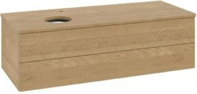 V&B Waschtischunterschrank Antao ohne Frontstruktur in Eiche Honig, B/T/H: 120 x 50 x 50 cm - Bild 1